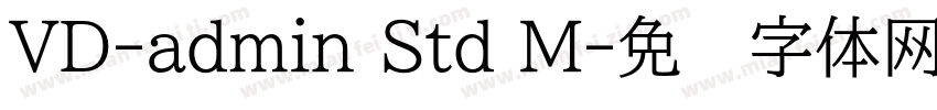 VD-admin Std M字体转换